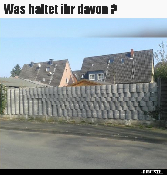 Was haltet ihr davon ?..