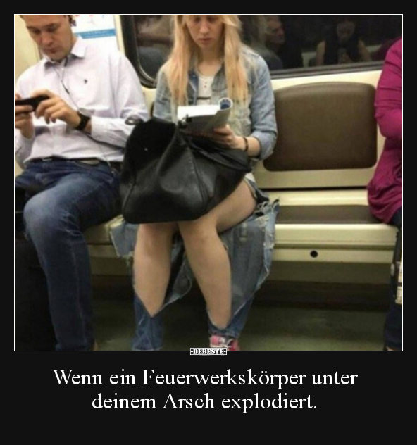 Wenn ein Feuerwerkskörper unter deinem Arsch explodiert... - Lustige Bilder | DEBESTE.de