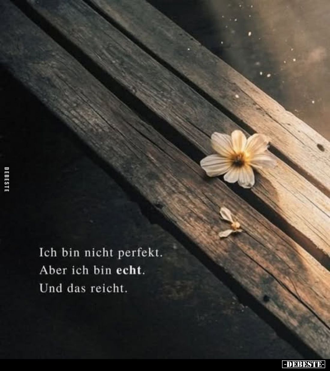 Ich bin nicht perfekt.
Aber ich bin echt.
Und das reicht.