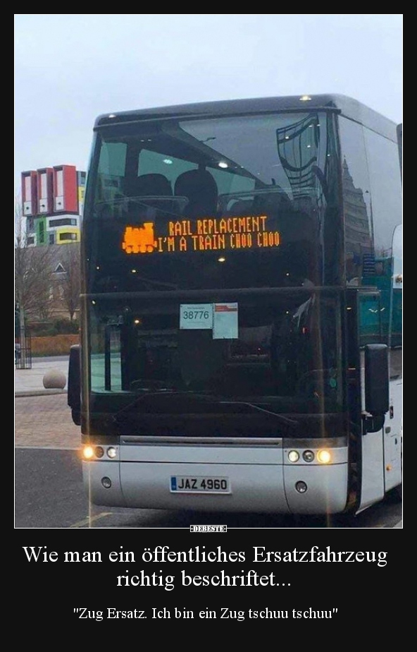 Wie man ein öffentliches Ersatzfahrzeug richtig..