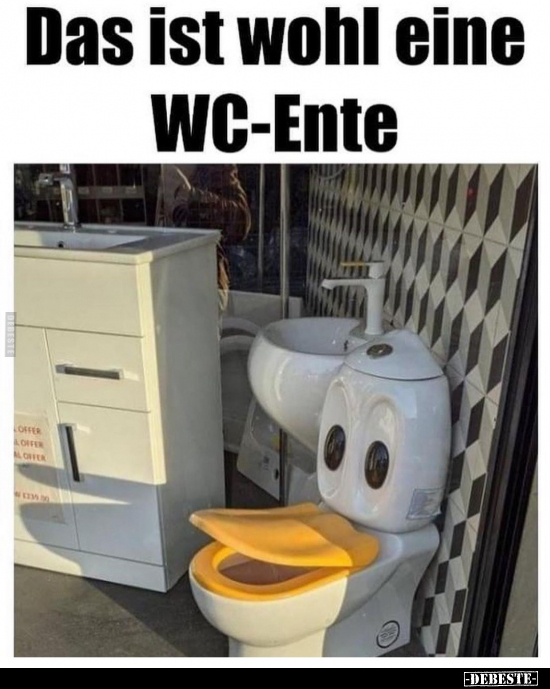 Das ist wohl eine WC-Ente.. - Lustige Bilder | DEBESTE.de
