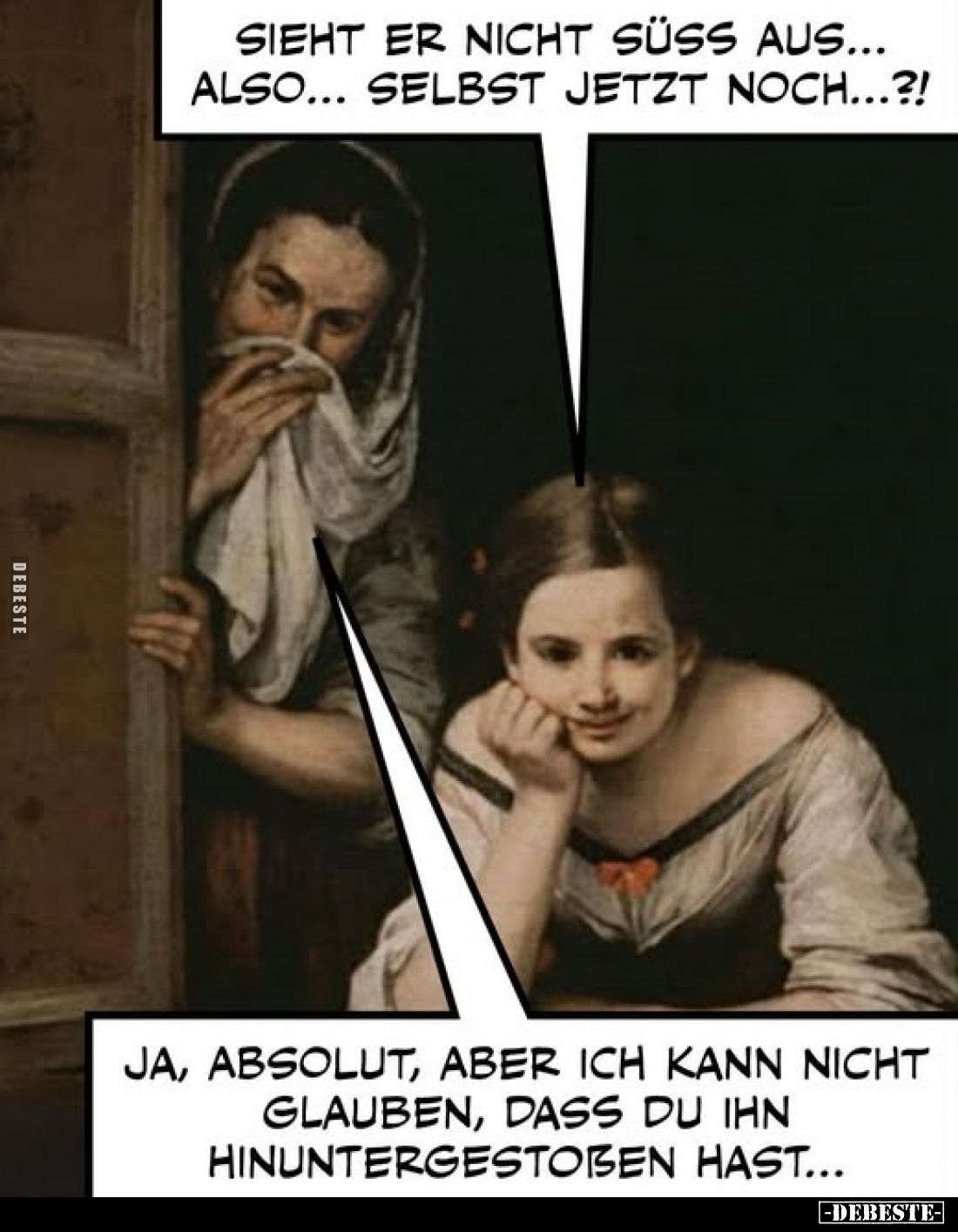 Sieht er nicht süß aus... also... selbst jetzt noch...?! -
Ja, absolut, aber ich kann nicht glauben, dass du ihn hinunterges...