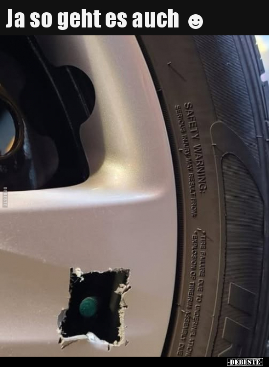 Ja so geht es auch.