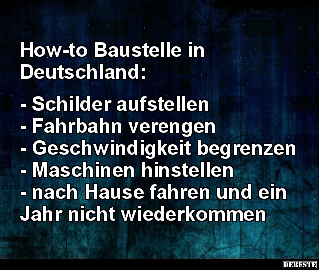How-to Baustelle in Deutschland.. - Lustige Bilder | DEBESTE.de