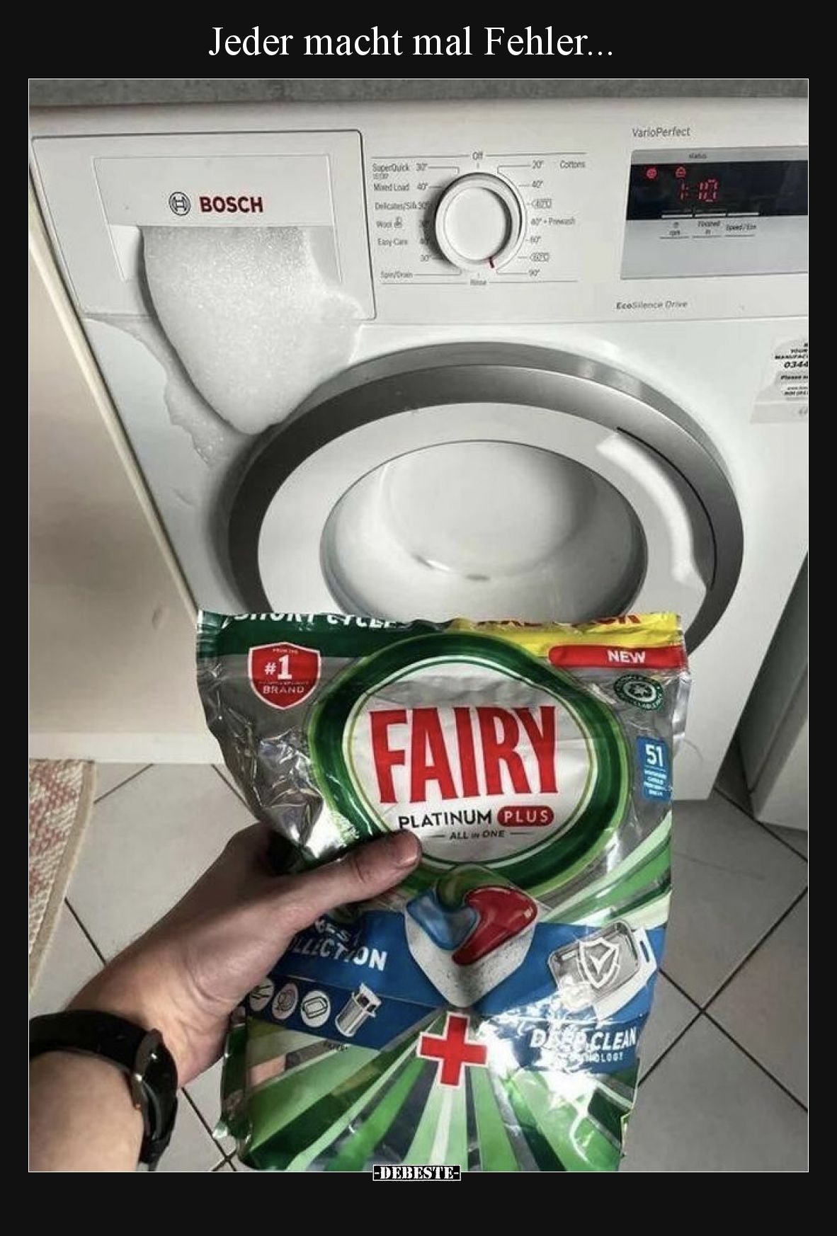 Jeder macht mal Fehler.