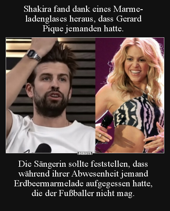 Shakira fand dank eines Marmeladenglases heraus, dass.. - Lustige Bilder | DEBESTE.de