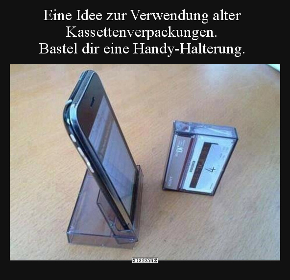 Eine Idee zur Verwendung alter Kassettenverpackungen... - Lustige Bilder | DEBESTE.de
