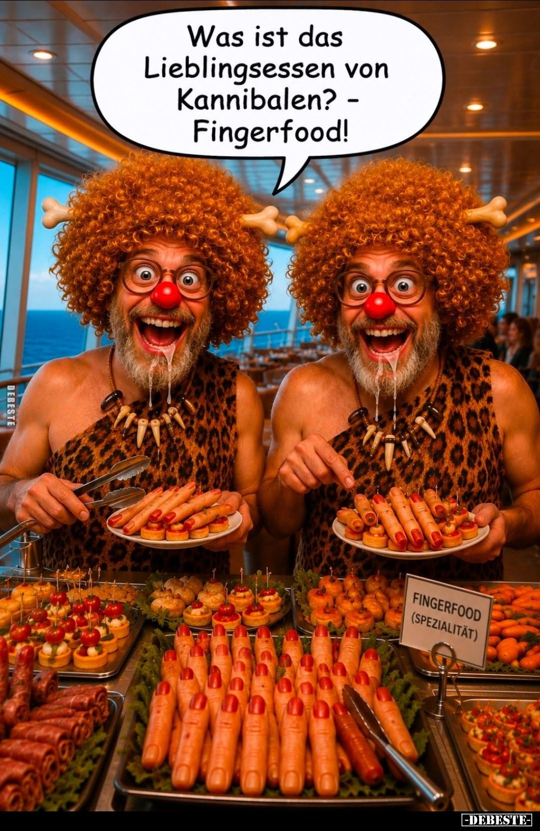 Was ist das Lieblingsessen von Kannibalen? - Fingerfood!