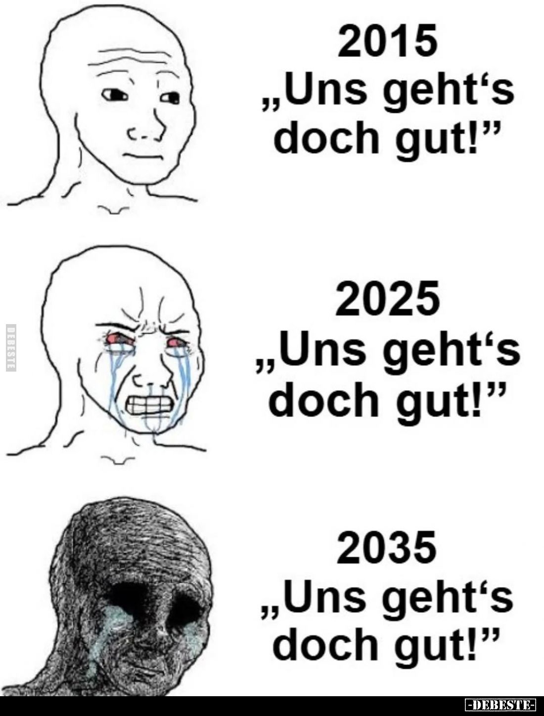 2015: "Uns geht's doch gut!" -
2025: "Uns geht's doch gut!" -
2035: "Uns geht's doch gut!"