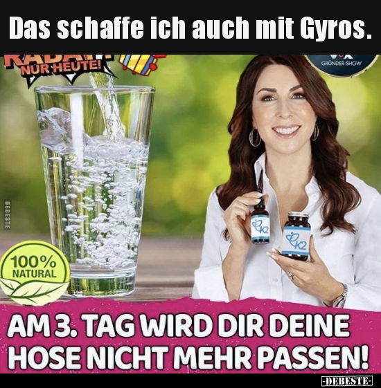 Das schaffe ich auch mit Gyros... - Lustige Bilder | DEBESTE.de