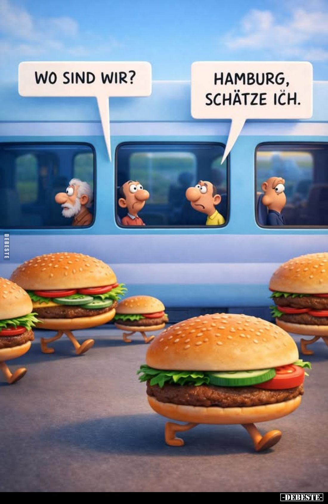 Wo sind wir?
Hamburg, schätze ich.