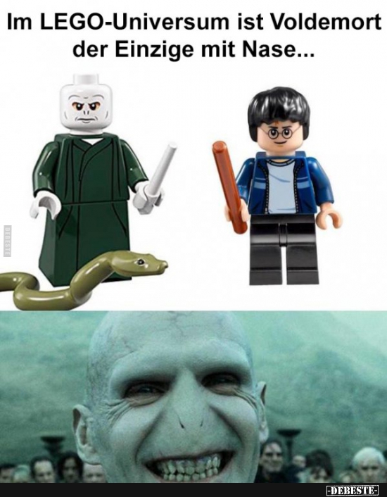 Im LEGO-Universum ist Voldemort der Einzige mit Nase... - Lustige Bilder | DEBESTE.de