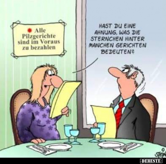 Hast du eine Ahnung, was sie Sternchen hinter manchen..