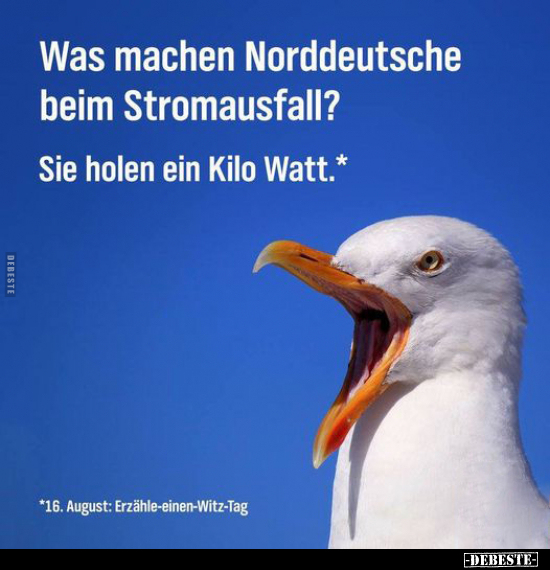 Was machen Norddeutsche beim Stromausfall?.. - Lustige Bilder | DEBESTE.de