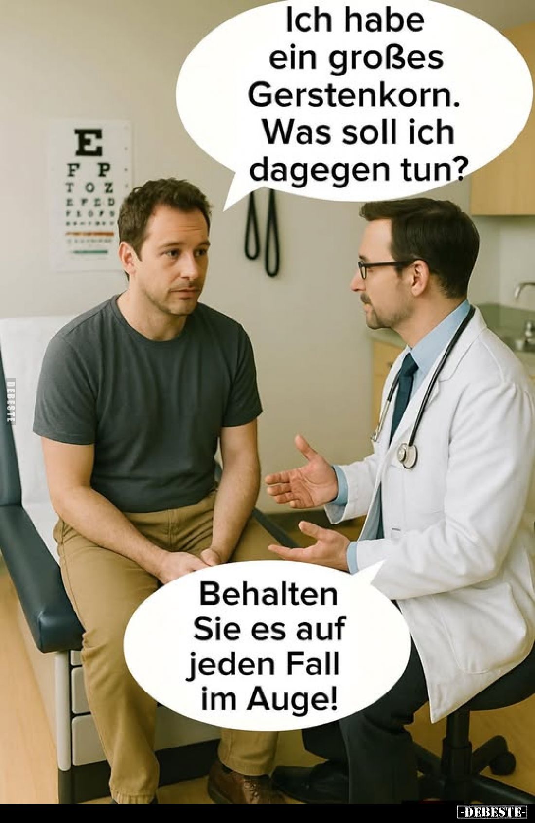 Ich habe ein großes Gerstenkorn. Was soll ich dagegen tun?
-
Behalten Sie es auf jeden Fall im Auge!