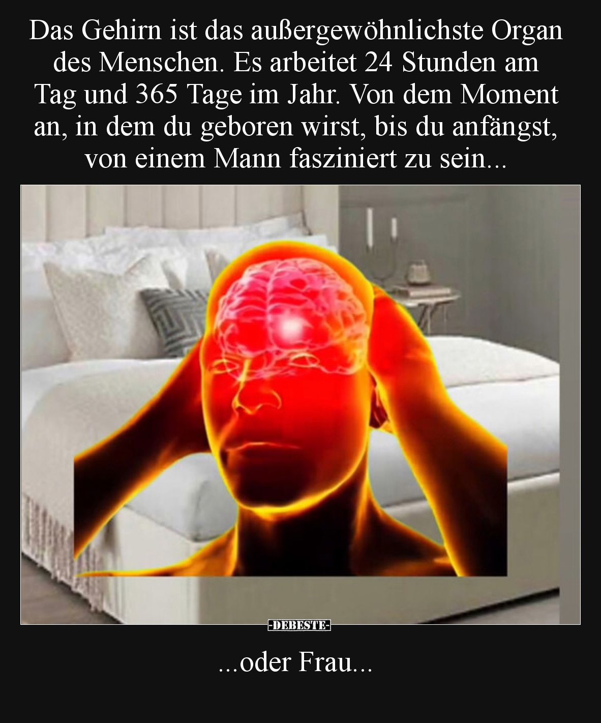 Das Gehirn ist das außergewöhnlichste Organ des Menschen. Es arbeitet 24 Stunden am Tag und 365 Tage im Jahr. Von dem Moment ...