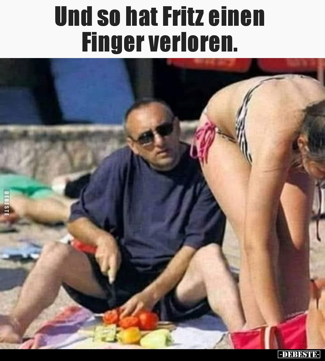 Und so hat Fritz einen Finger verloren.