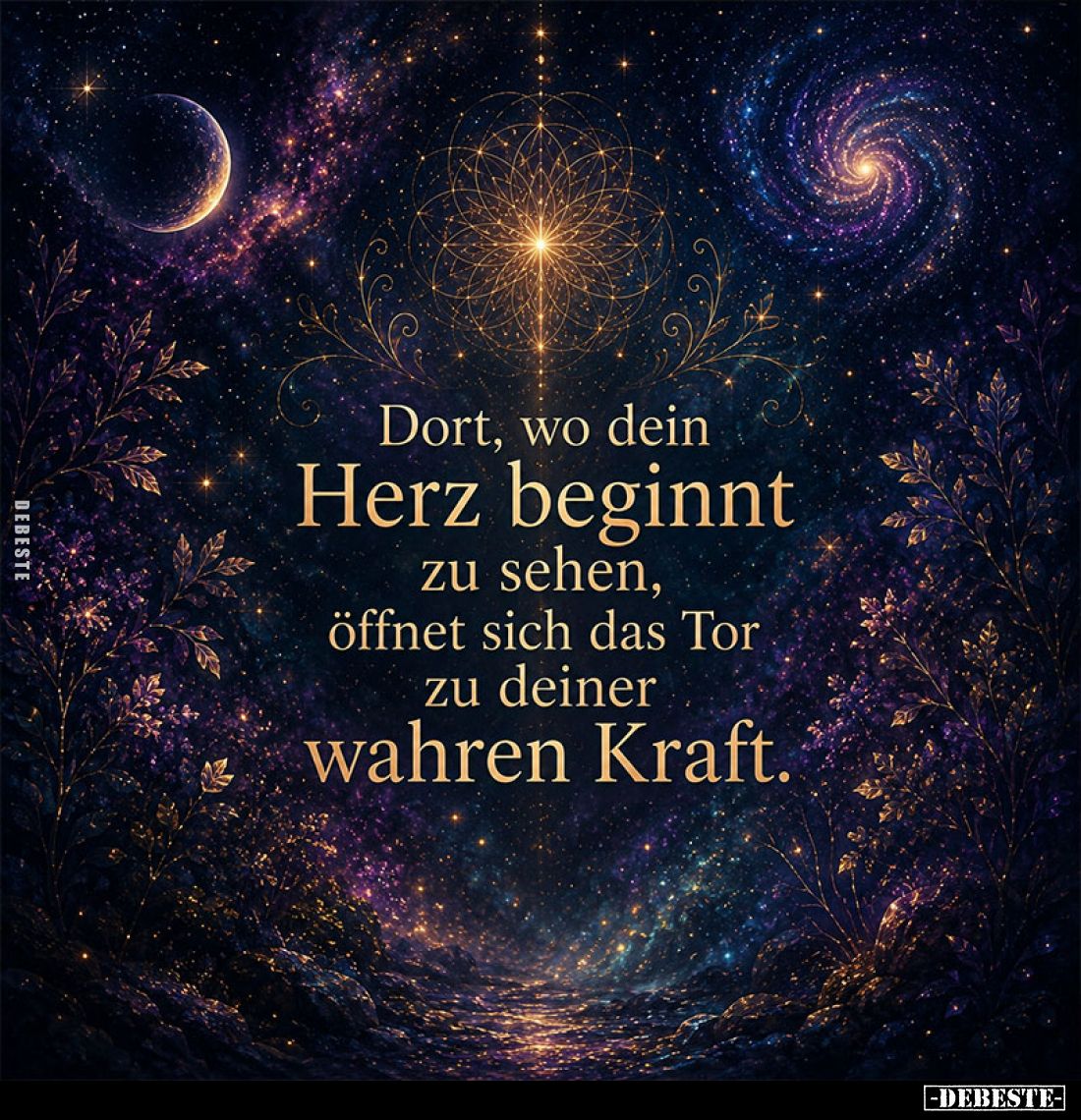 Dort, wo dein Herz beginnt zu sehen, öffnet sich das Tor zu.. - Lustige Bilder | DEBESTE.de