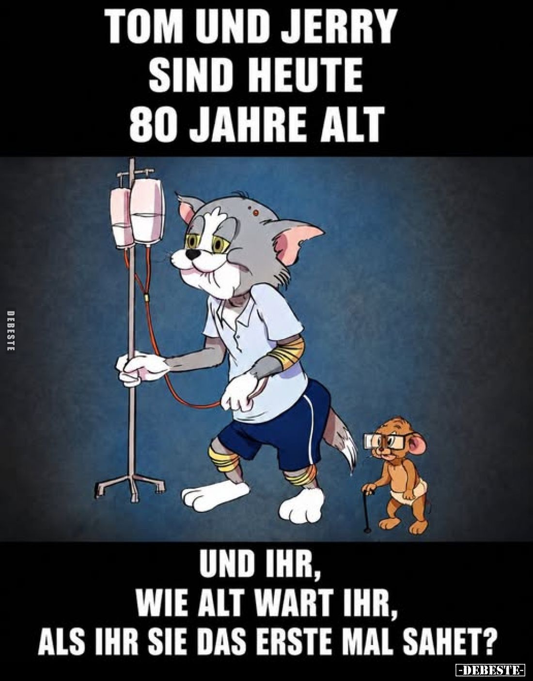 Tom und Jerry sind heute 80 Jahre alt.
Und ihr, wie alt wart ihr, als ihr sie das erste Mal sahet?