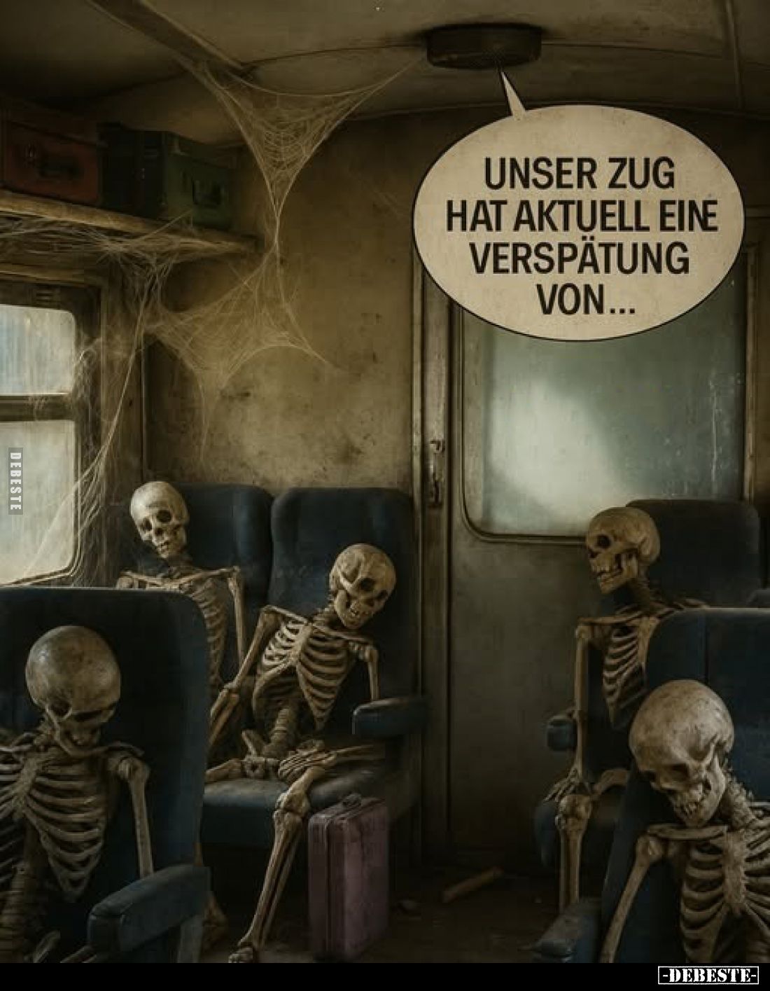 Unser Zug hat aktuell eine Verspätung von...