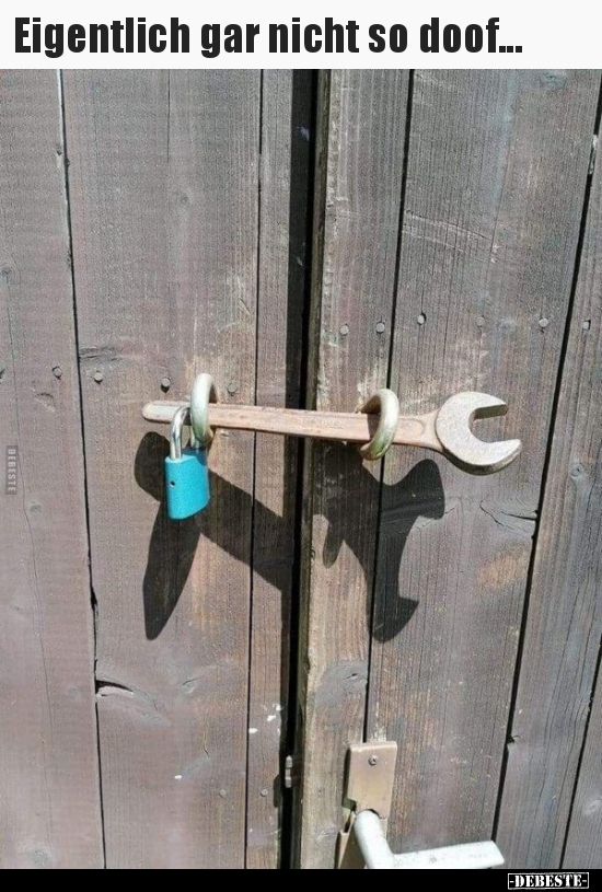 Eigentlich gar nicht so doof...