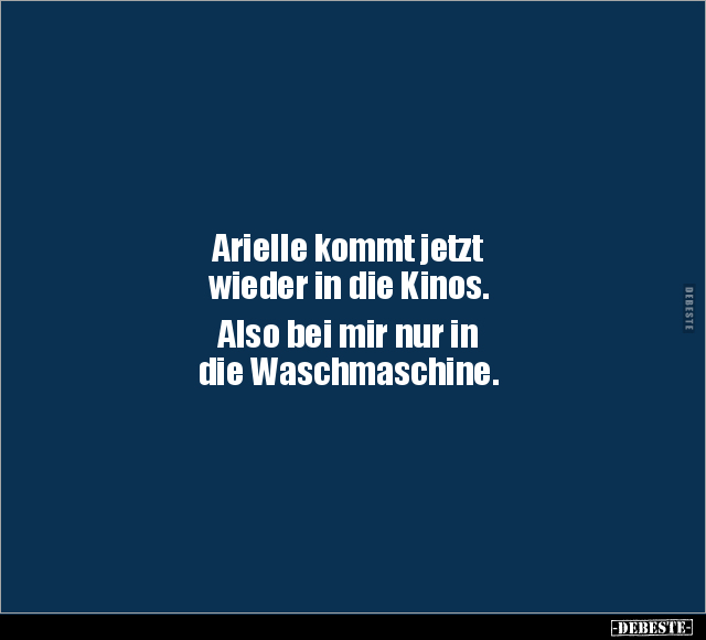 Arielle kommt jetzt wieder in die Kinos.. - Lustige Bilder | DEBESTE.de