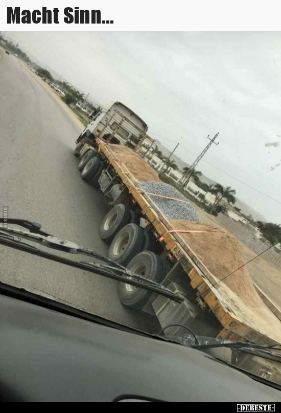 Macht Sinn...