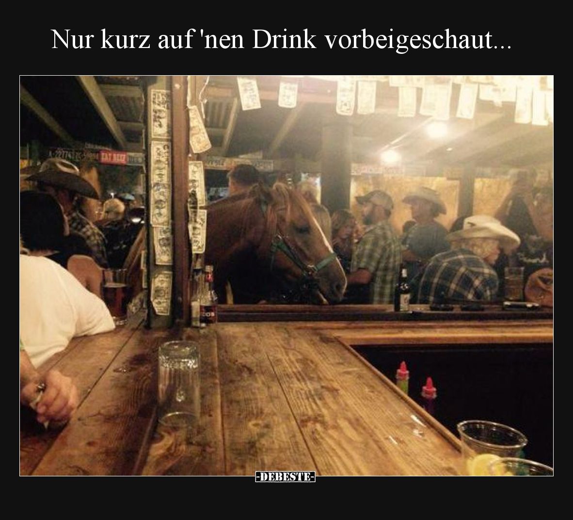 Nur kurz auf 'nen Drink vorbeigeschaut... - Lustige Bilder | DEBESTE.de