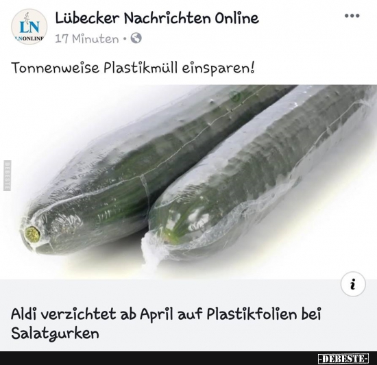 Tonnenweise Plastikmüll einsparen! - Lustige Bilder | DEBESTE.de
