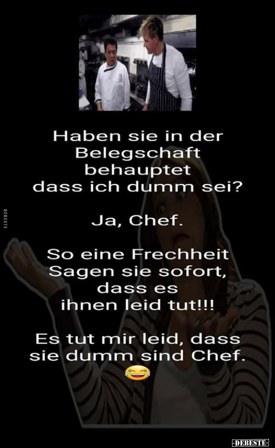 Chef, Tut Mir Leid