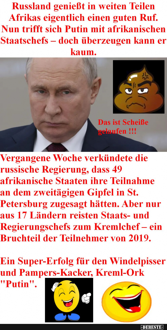 Putin und di9e totale Pleite von St. Petersburg! - Lustige Bilder | DEBESTE.de