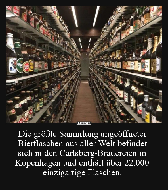 Die größte Sammlung ungeöffneter Bierflaschen aus aller.. - Lustige Bilder | DEBESTE.de