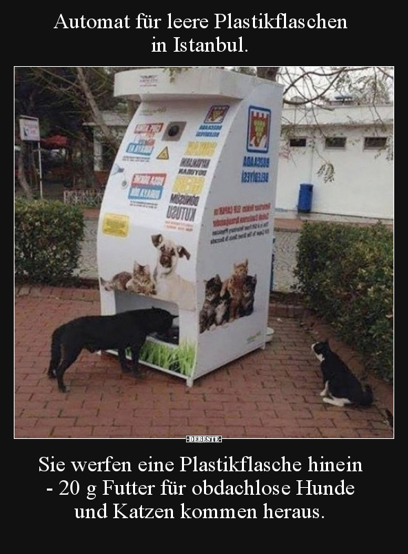 Automat für leere Plastikflaschen in Istanbul... - Lustige Bilder | DEBESTE.de