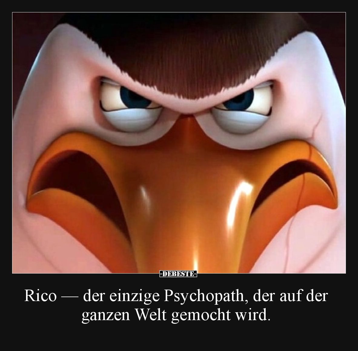 Rico — der einzige Psychopath, der auf der ganzen Welt gemocht wird.