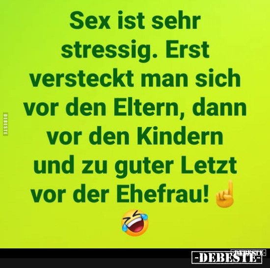 Sex ist stressig - Lustige Bilder | DEBESTE.de