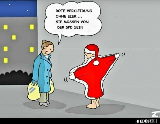 Rote Verkleidung ohne Eier... Sie müssen von der SPD.. - Lustige Bilder | DEBESTE.de