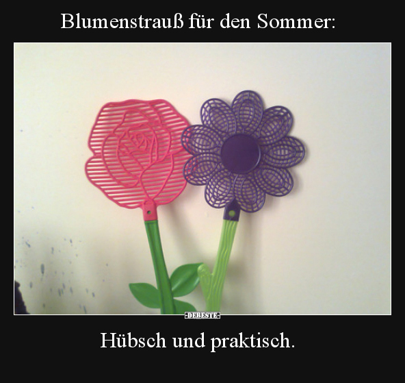 Blumenstrauß für den Sommer - Hübsch und praktisch. - Lustige Bilder | DEBESTE.de