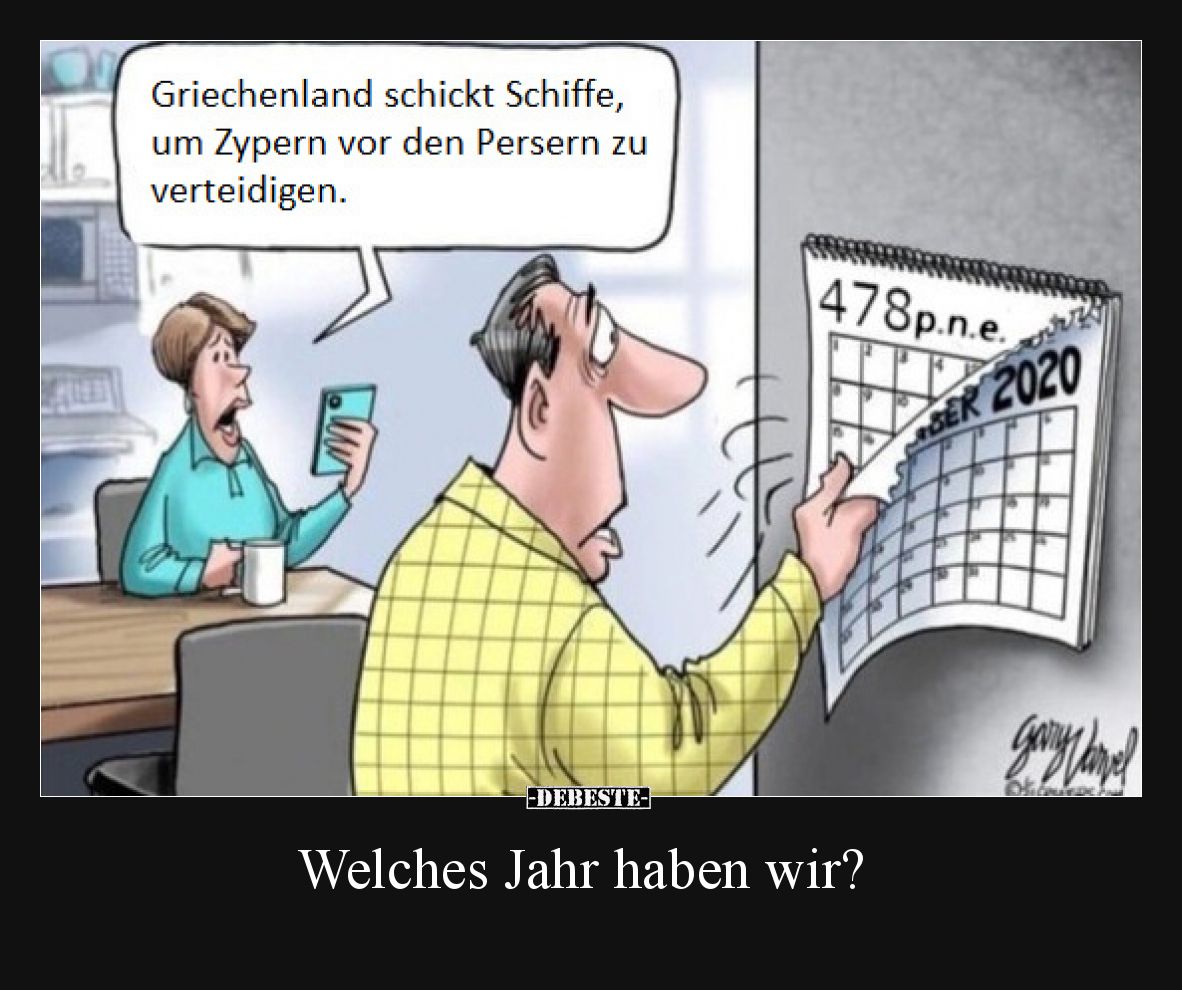 Griechenland schickt Schiffe, um Zypern vor den Persern zu verteidigen. Welches Jahr haben wir?