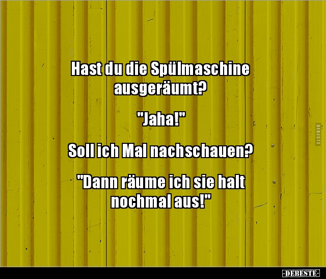 Spülmaschine, Sge