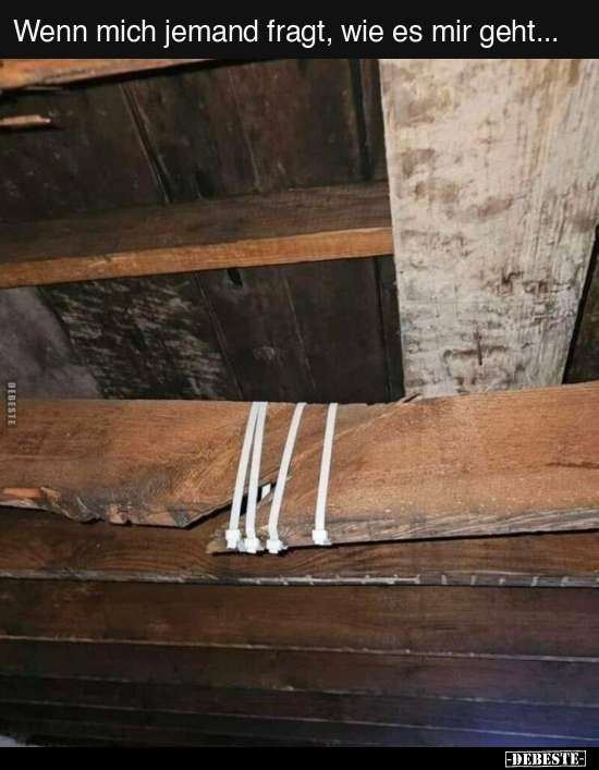 Wenn mich jemand fragt, wie es mir geht...