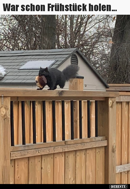 War schon Frühstück holen...
