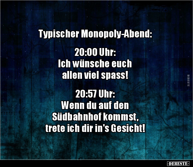 Typischer Monopoly-Abend.. - Lustige Bilder | DEBESTE.de