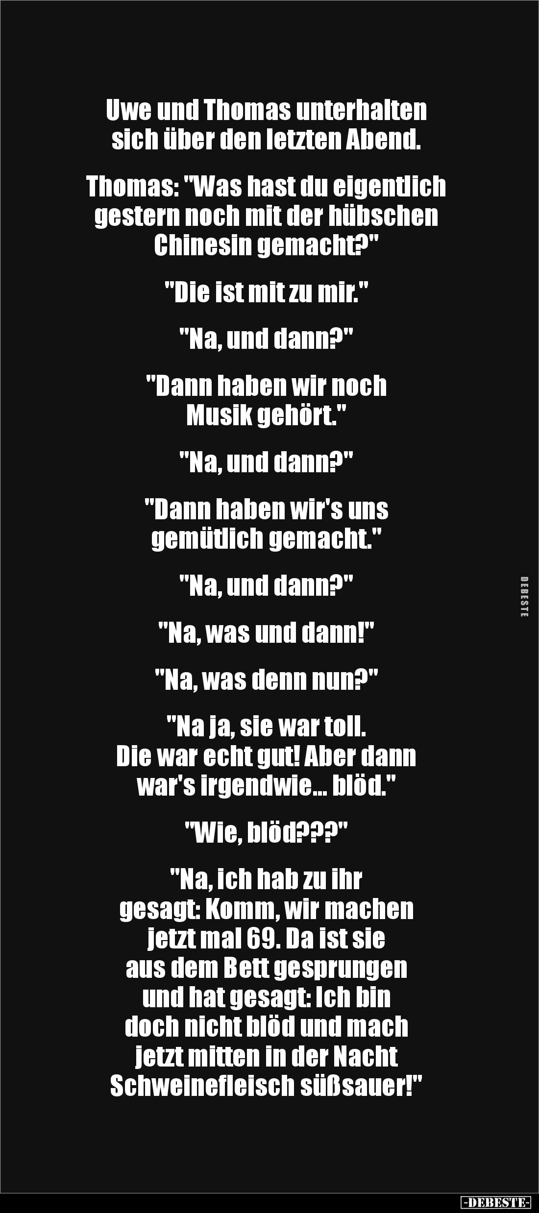 Uwe und Thomas unterhalten sich... - Lustige Bilder | DEBESTE.de