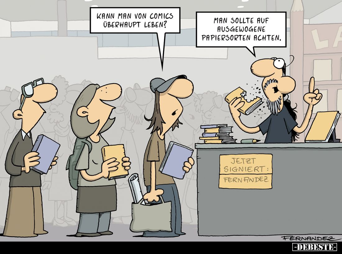 Kann man von Comics überhaupt leben? -
Man sollte auf ausgewogene Papiersorten achten.
