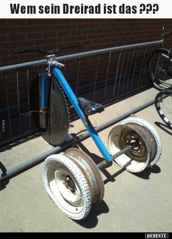 Wem sein Dreirad ist das ???..