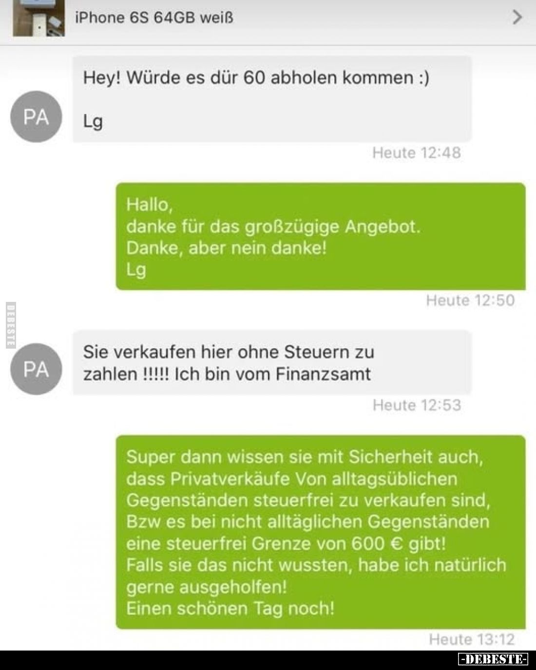 iPhone 6S 64GB weiß