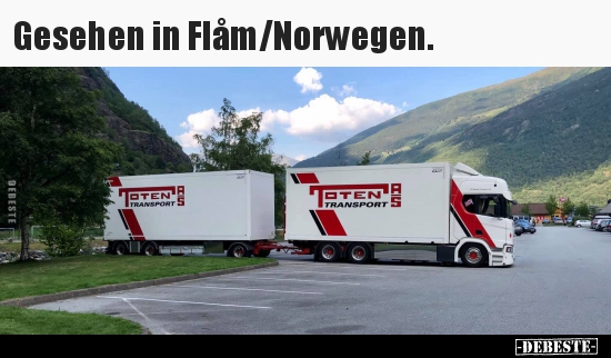 Gesehen in Flåm/Norwegen...