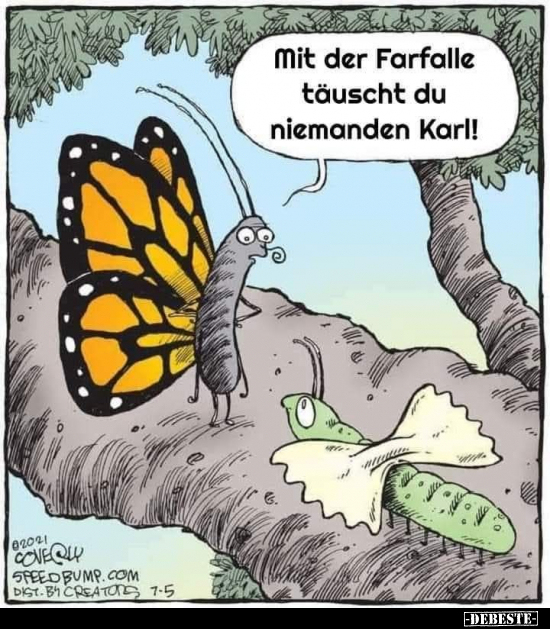 Mit der Farfalle täuscht du niemanden Karl!
