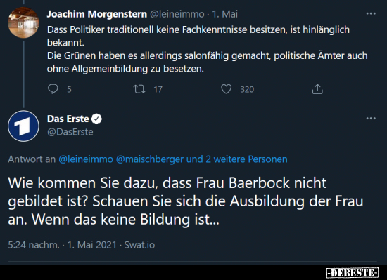 Dass Politiker traditionell keine Fachkenntnisse.. - Lustige Bilder | DEBESTE.de