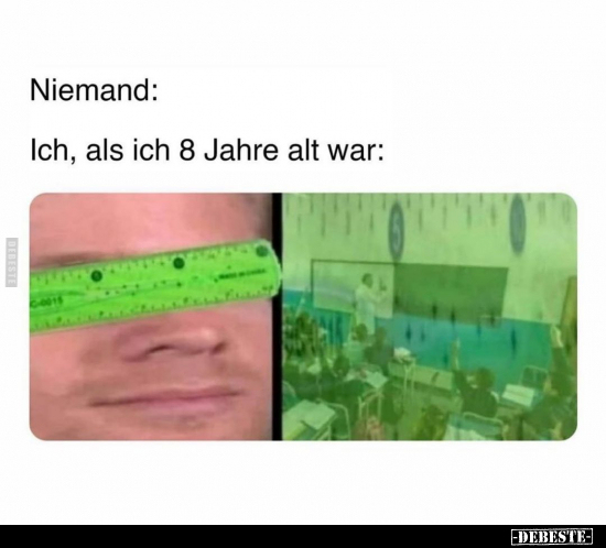 Ich, als ich 8 Jahre alt war..